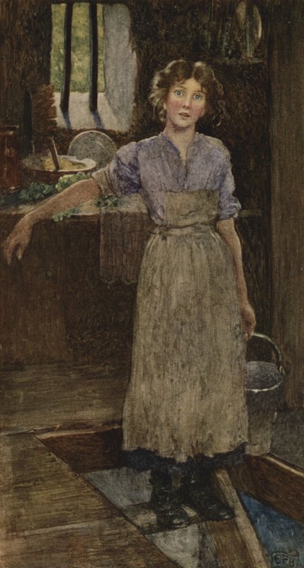 Ale Bóg ma kilku z nas, których szepcze do ucha (kolor lito) autorstwa Eleanor Fortescue Brickdale