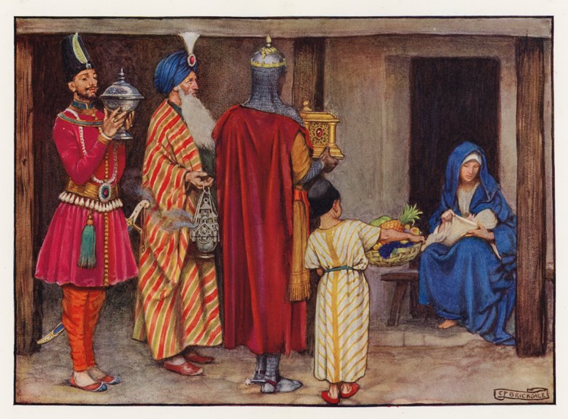 Kolędy: Królowie z Orientu (kolor lito) autorstwa Eleanor Fortescue Brickdale