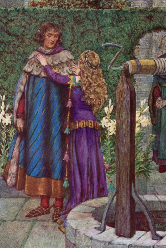 Elaine (kolor lito) autorstwa Eleanor Fortescue Brickdale