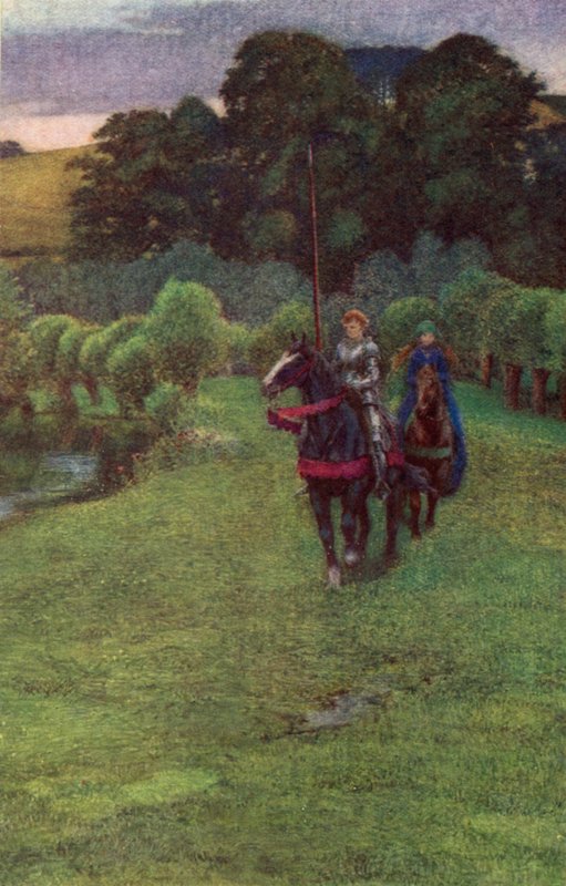 Enid jechali tak wolno i wyglądali tak blado (kolor lito) autorstwa Eleanor Fortescue-Brickdale