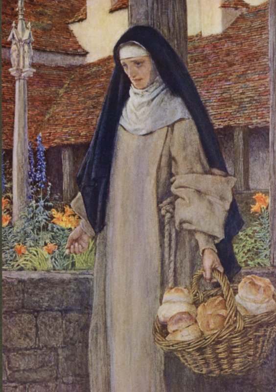 Ilustracja do Idylls of the King autorstwa Alfreda Lorda Tennysona (kolor lito) autorstwa Eleanor Fortescue Brickdale