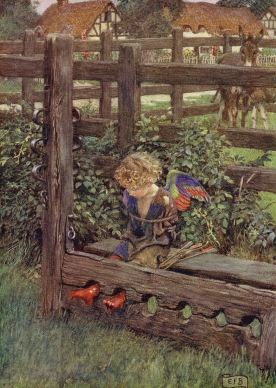 Czy ktokolwiek przytuli się do łzy, Którą jak perła nosi pogarda? Oto złodziej (kolor lito) autorstwa Eleanor Fortescue Brickdale