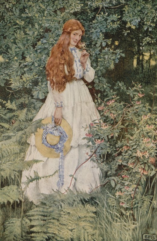 Czy ona nie jest z czystego złota, moja pani? (kolor lito) autorstwa Eleanor Fortescue Brickdale