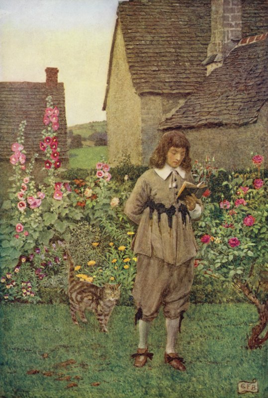 Duma i ambicja pojawiają się tylko w naciąganych metaforach; Tutaj nic, ale wiatry mogą szkodzić  (kolor lito) autorstwa Eleanor Fortescue Brickdale