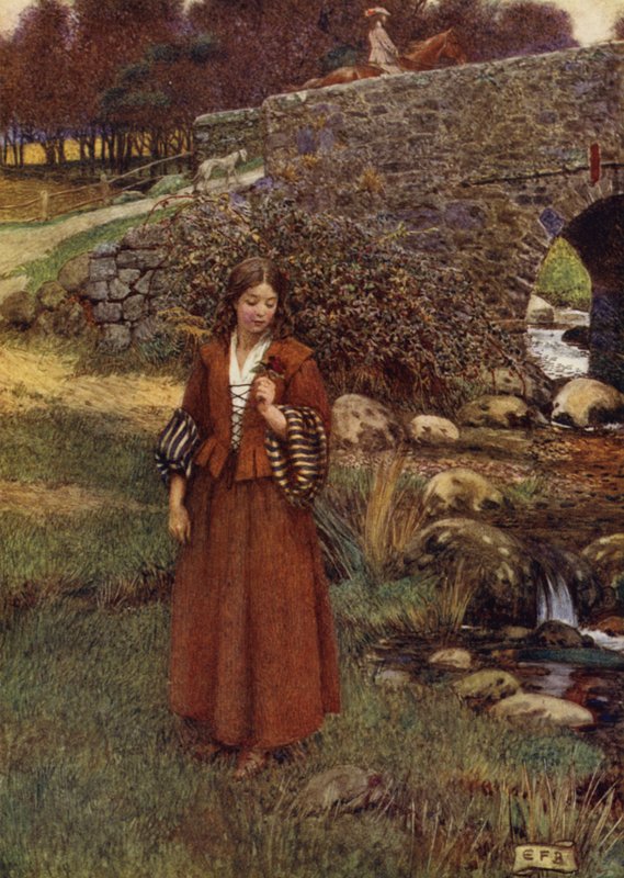 Córka komornika Islington (kolor litho) autorstwa Eleanor Fortescue Brickdale