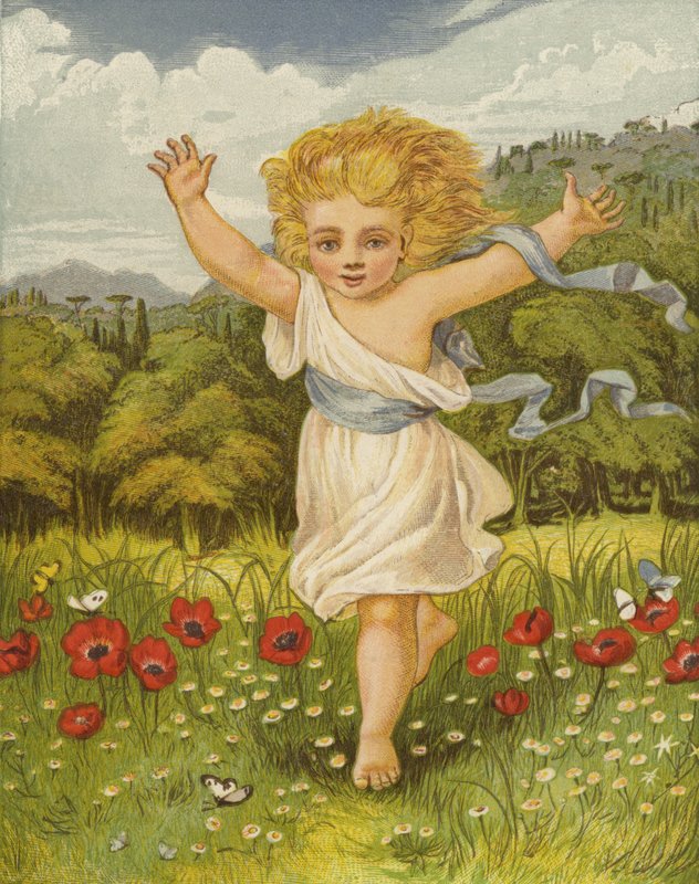 Skowronek obudził wizje nieskończonych nadziei (kolor lito) autorstwa Eleanor Fortescue Brickdale