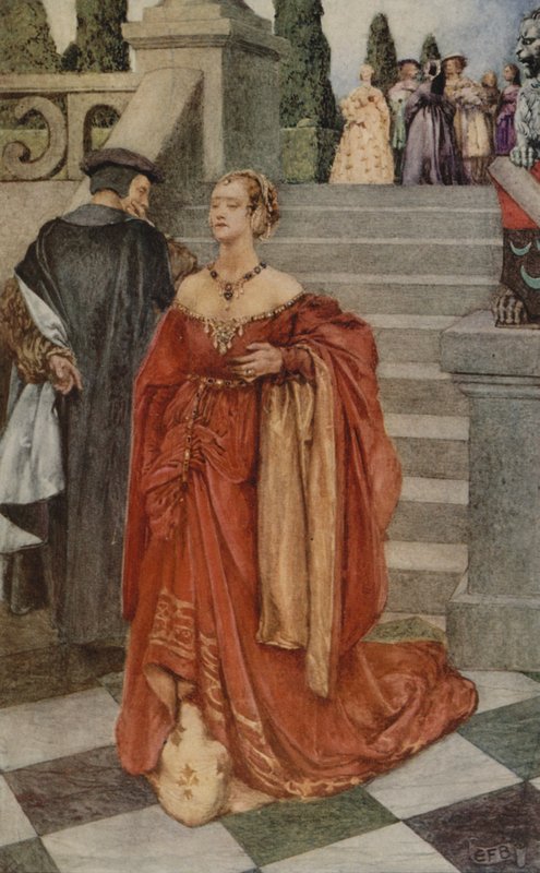 „Kiedy serce dozna ciosu” (kolor lito) autorstwa Eleanor Fortescue Brickdale