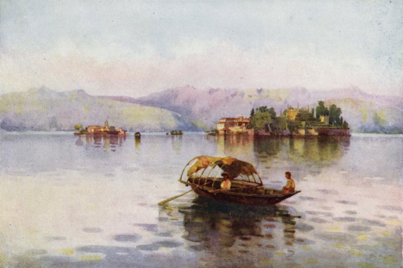 Letni wieczór, Lago Maggiore (kolor lito) autorstwa Ella Du Cane