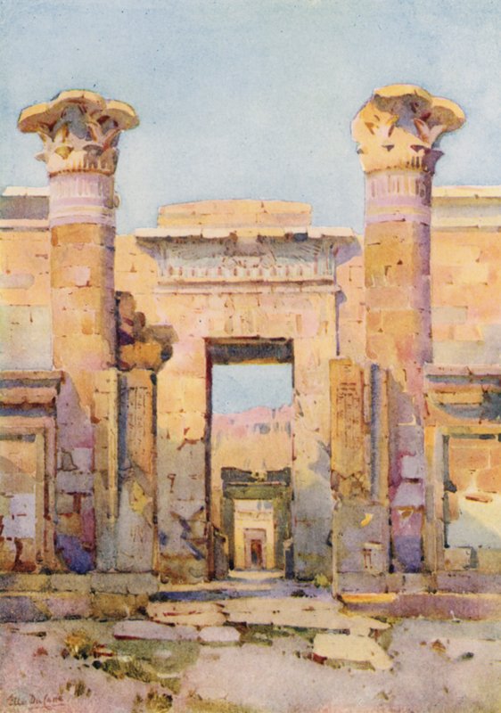Medinet-Habu (czarny lito) autorstwa Ella Du Cane