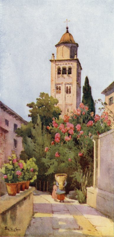 Dzwonnica San Giulio, Jezioro Orta (kolor lito) autorstwa Ella Du Cane