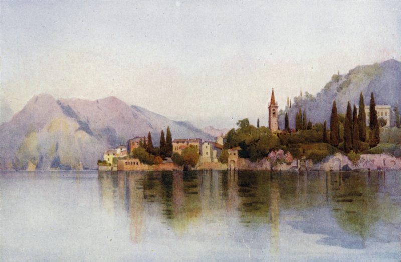 Varenna, Jezioro Como (kolor lito) autorstwa Ella Du Cane
