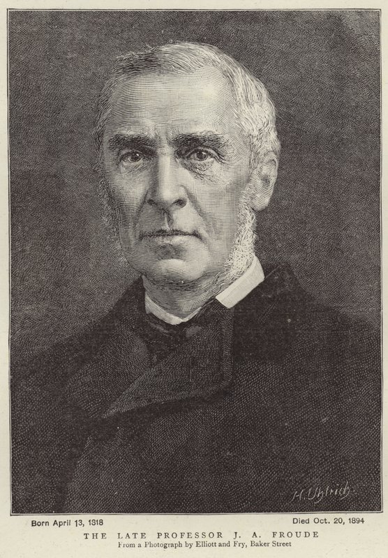 Zmarły profesor James Anthony Froude autorstwa Elliott und Fry Studio