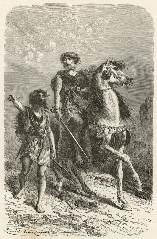 Wojownicy w epoce brązu autorstwa Emile Antoine Bayard