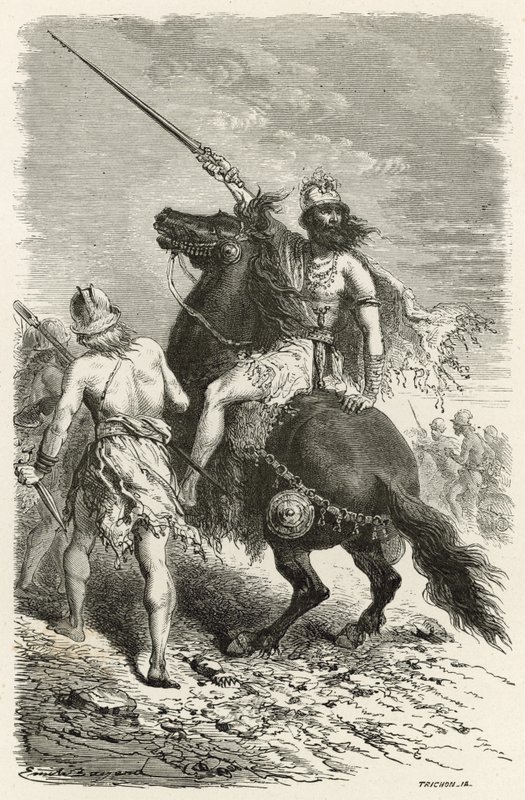 Wojownicy w epoce żelaza autorstwa Emile Antoine Bayard
