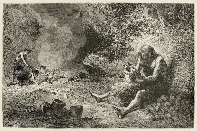 Pierwszy garncarz autorstwa Emile Antoine Bayard