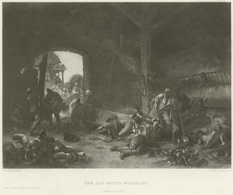 Dzień po Waterloo (wklęsłodruk) autorstwa Emile Antoine Bayard