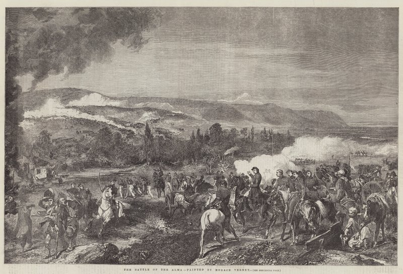 Bitwa pod Alma autorstwa Emile Jean Horace Vernet