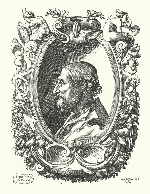 Ludovico Ariosto , włoski poeta renesansu autorstwa Enea Vico