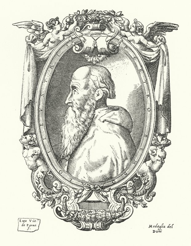 Pietro Bembo, włoski uczony, poeta i kardynał autorstwa Enea Vico