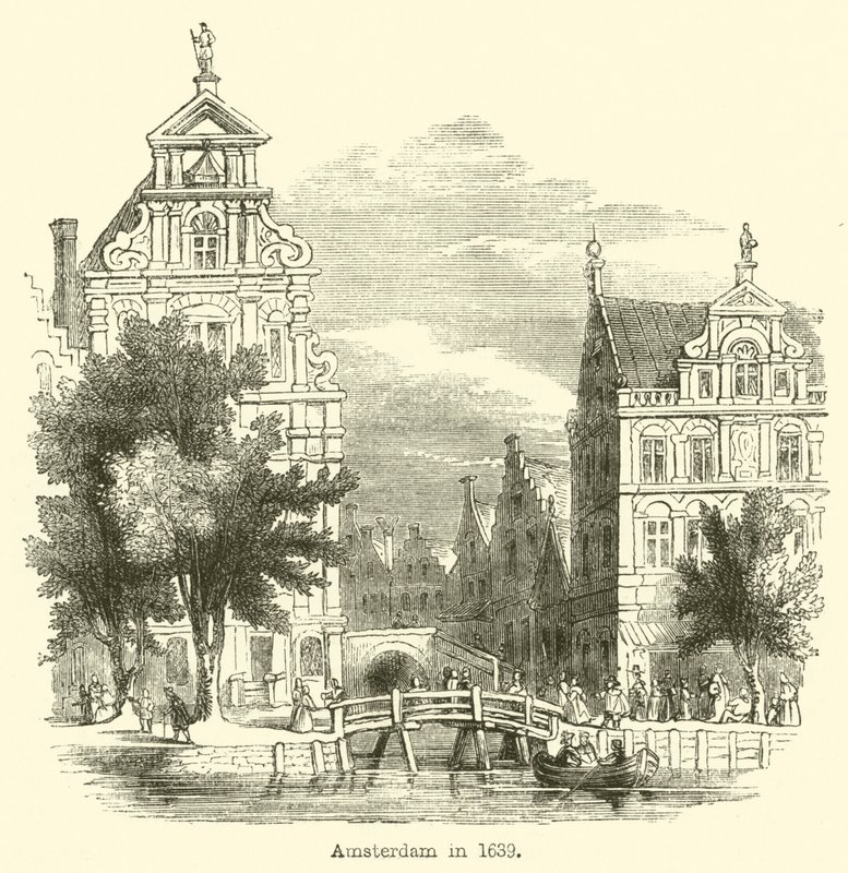 Amsterdam w 1639 autorstwa English School