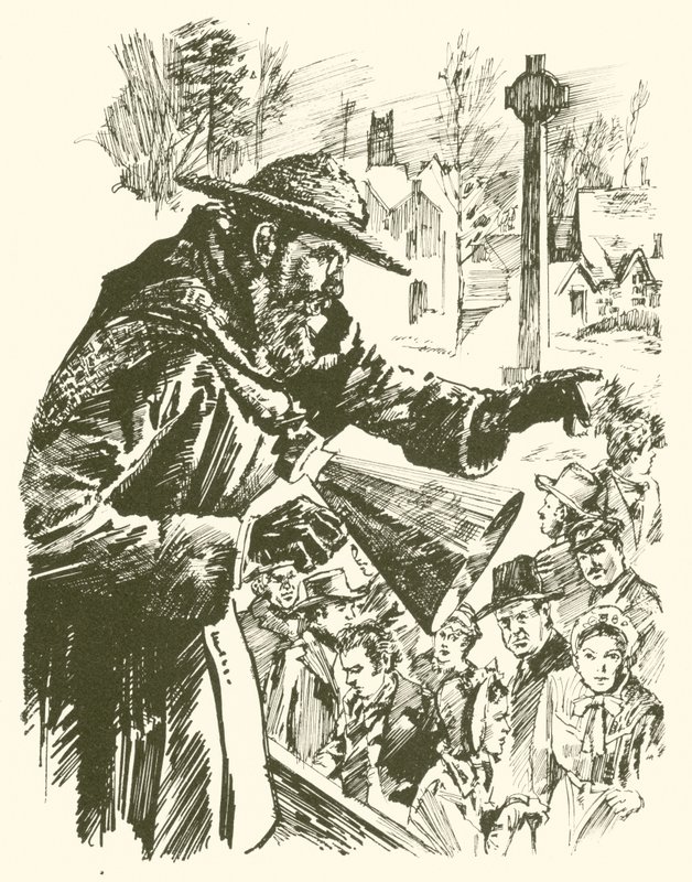 Anthony Trollope wygłasza przemówienie polityczne autorstwa English School
