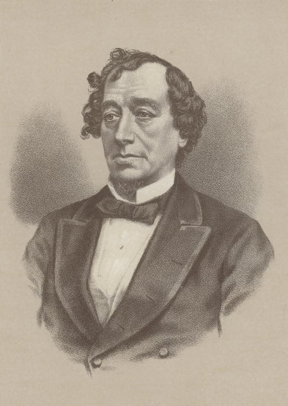 Benjamin Disraeli, 1. hrabia Beaconsfield, premier Wielkiej Brytanii 1868 i 1874-1880 autorstwa English School