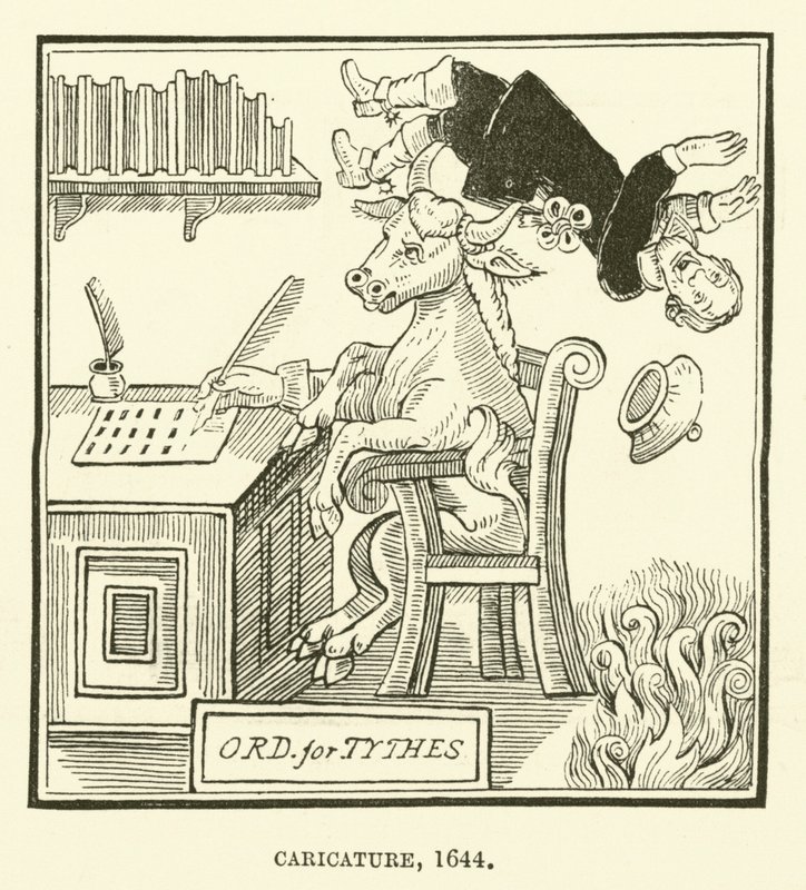 Karykatura, 1644 autorstwa English School