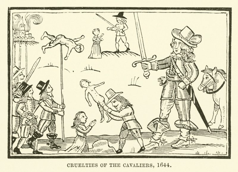 Okrucieństwa kawalerów, 1644 autorstwa English School