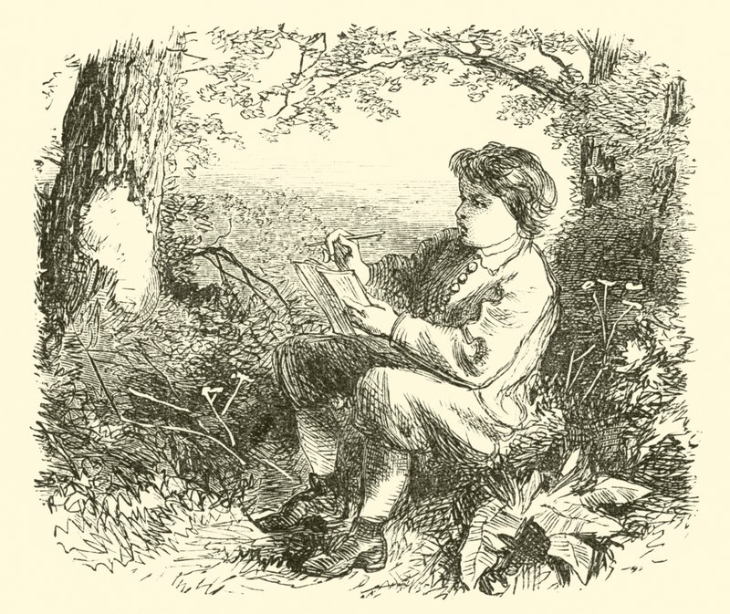 David Wilkie, chłopiec, uczący się od natury autorstwa English School