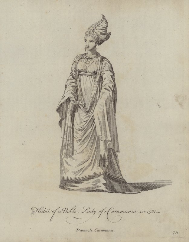 Nawyk szlacheckiej damy Caramania w 1581 r. autorstwa English School