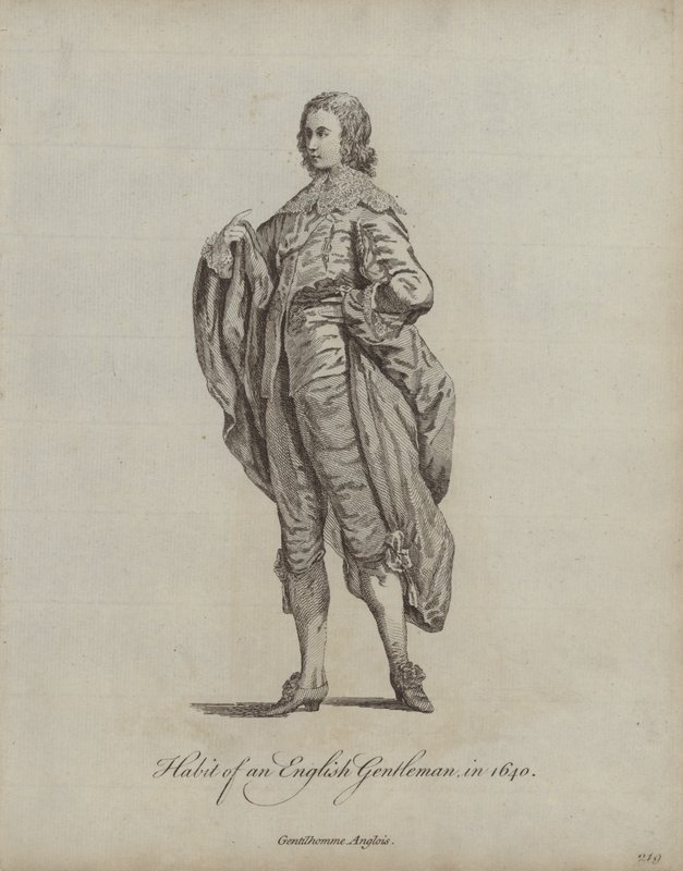 Zwyczaj angielskiego dżentelmena w 1640 r. autorstwa English School