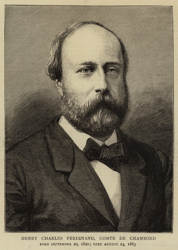Henry Charles Ferdinand, hrabia Chambord autorstwa English School