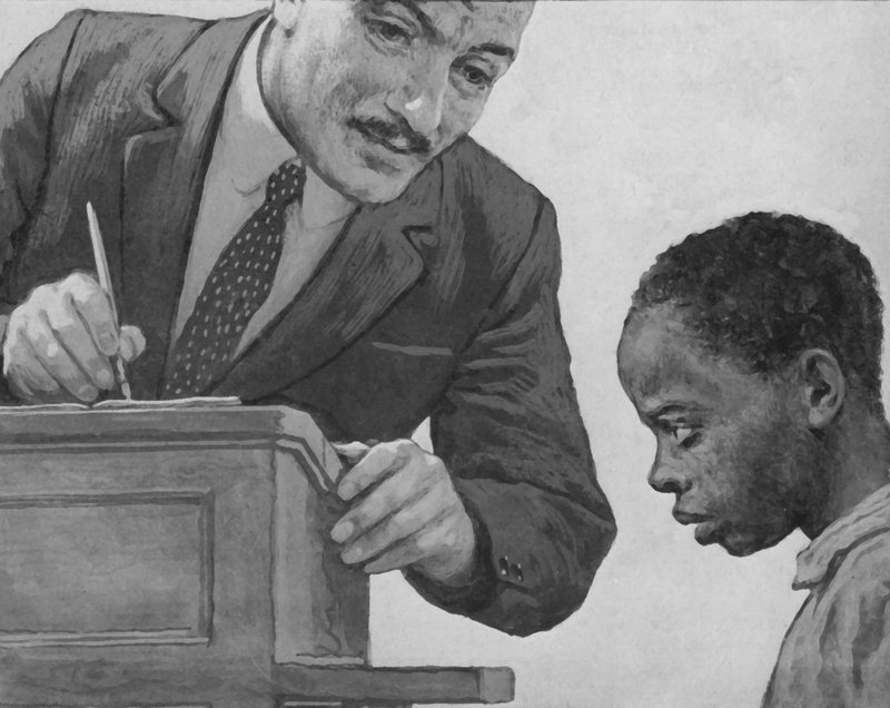 Jesse Owens jako chłopiec autorstwa English School