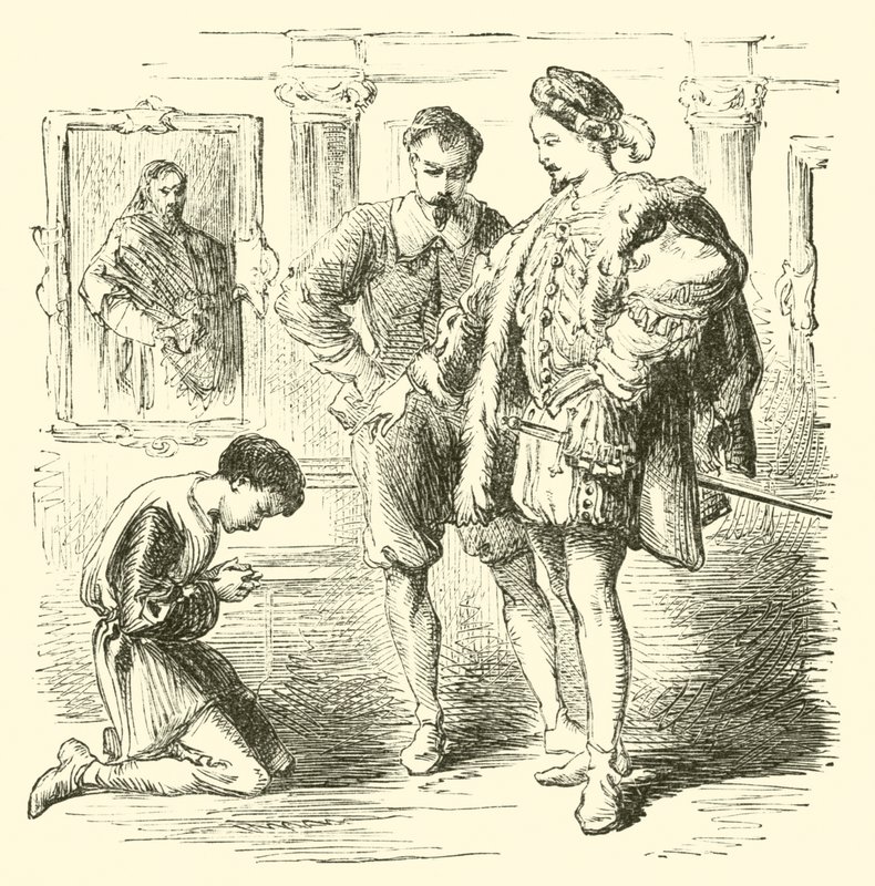 Juan De Pareja, przed królem Hiszpanii Filipem IV autorstwa English School