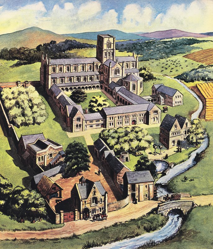 Życie w klasztorach autorstwa English School