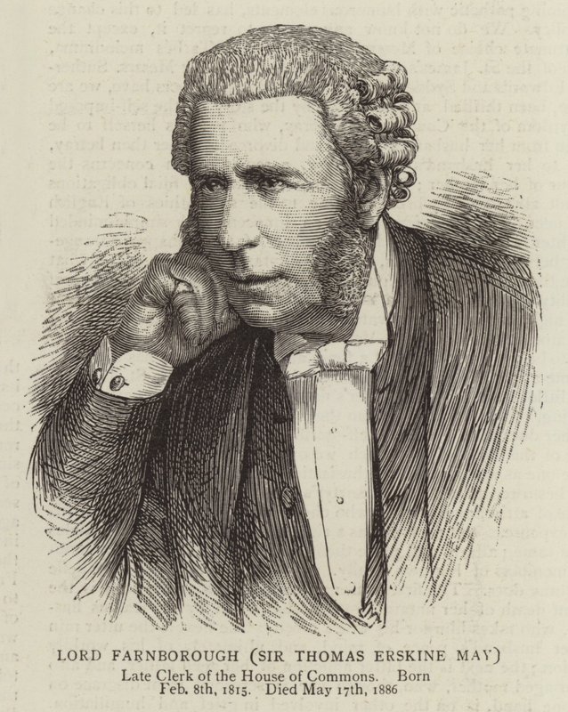 Lord Farnborough, Sir Thomas Erskine May autorstwa English School