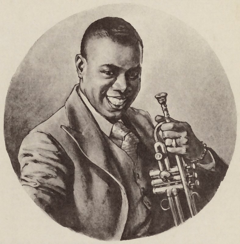 Louis Armstrong autorstwa English School