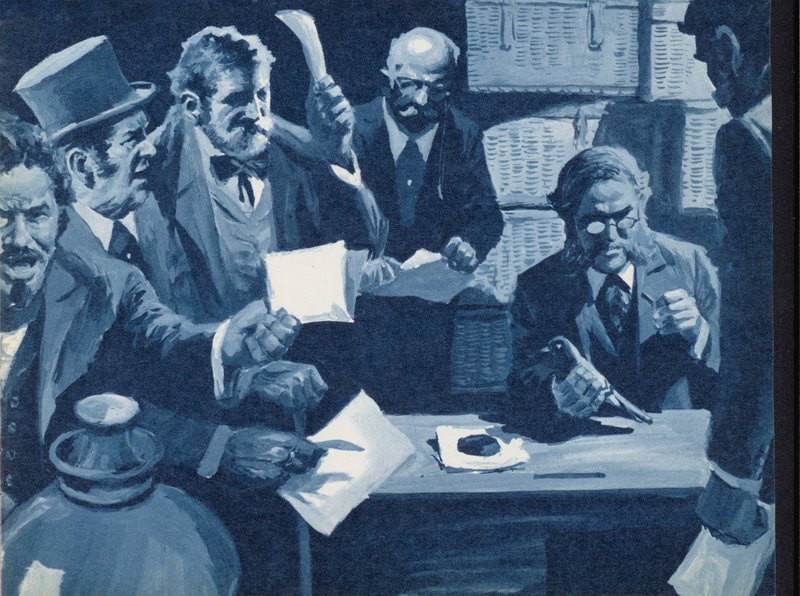 Paul Julius Reuter i jego stanowisko gołębi autorstwa English School