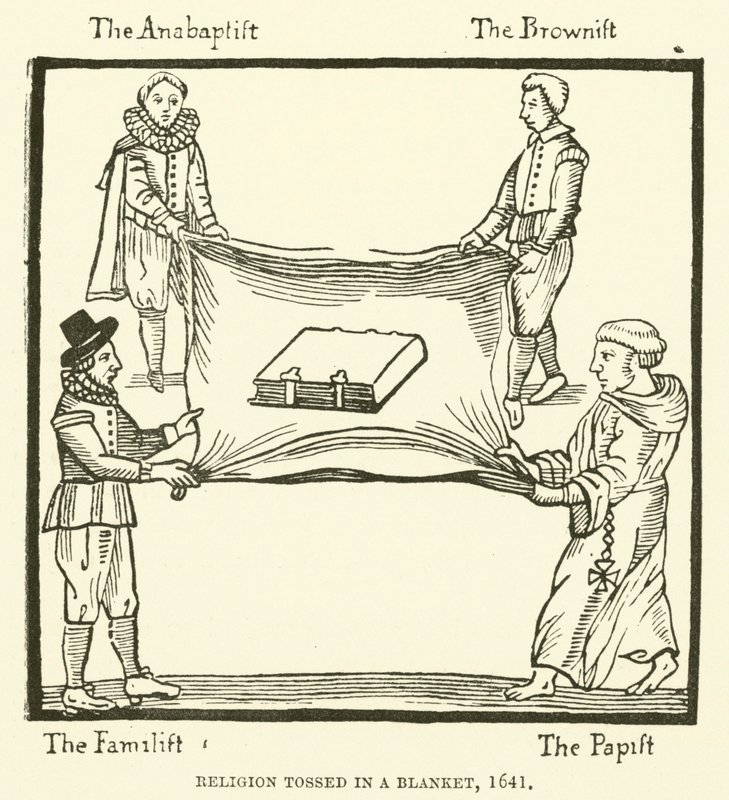 Religia rzucona w koc, 1641 autorstwa English School