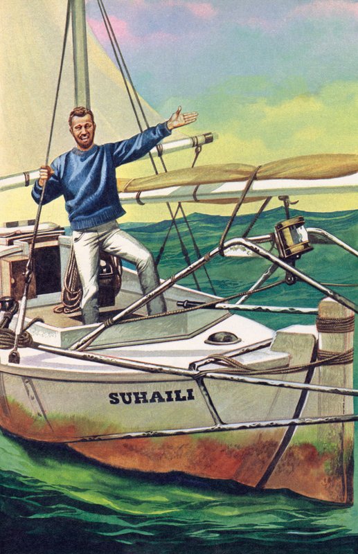 Robin Knox-Johnston, pierwszy non-stop opłynął świat autorstwa English School