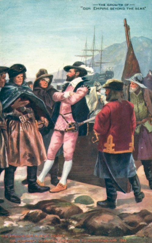 Sir Humphrey Gilbert, Wyprawa do Nowej Fundlandii, 1583 autorstwa English School