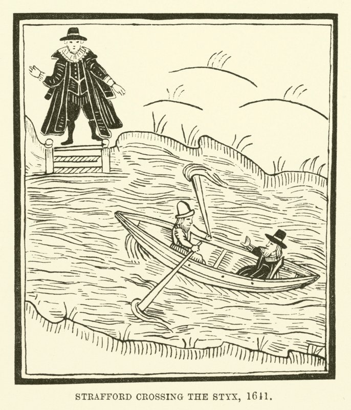 Strafford przekracza Styks, 1641 autorstwa English School