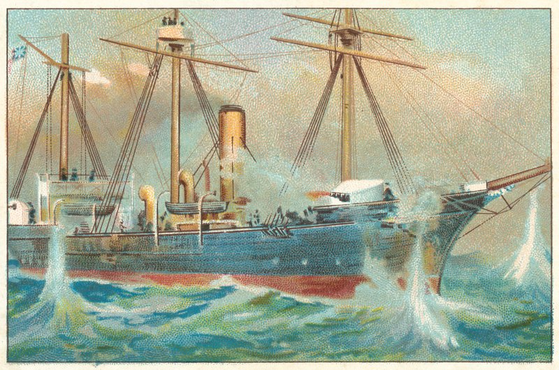 Kondor podczas bombardowania Aleksandrii autorstwa English School