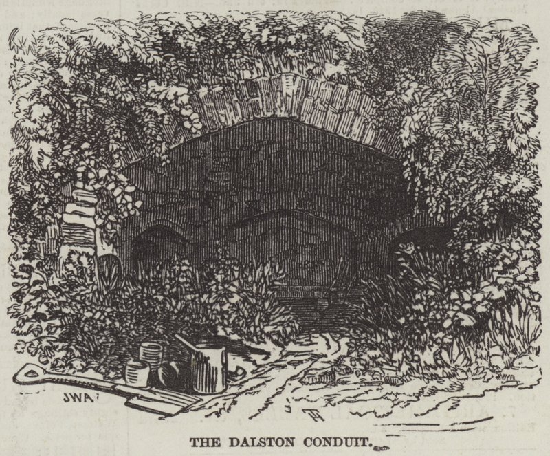 The Last of the Old London Conduits, w Dalston, w parafii Hackney autorstwa English School