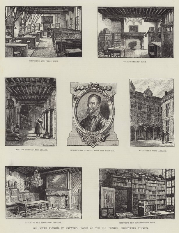 Musee Plantin w Antwerpii, Dom Starej Drukarki, Christopher Plantin autorstwa English School