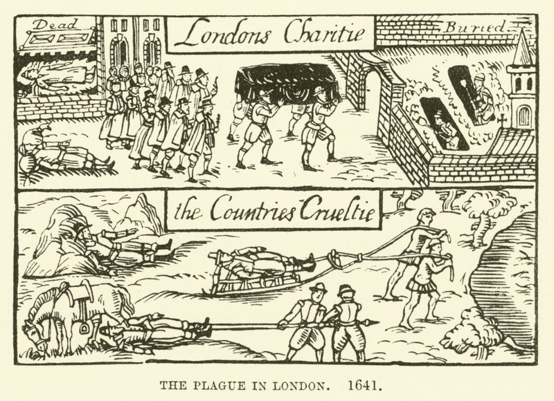 Plaga w Londynie, 1641 autorstwa English School