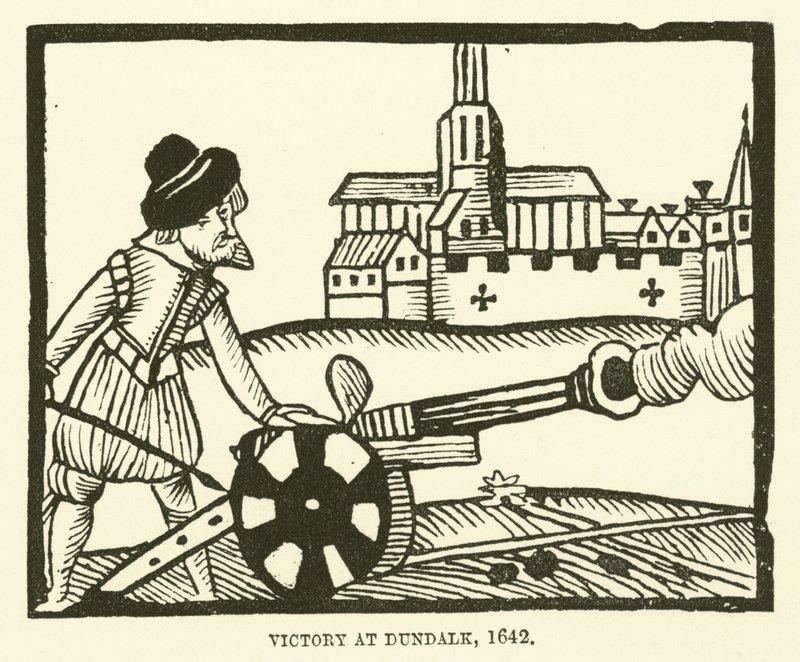 Zwycięstwo w Dundalk, 1642 autorstwa English School