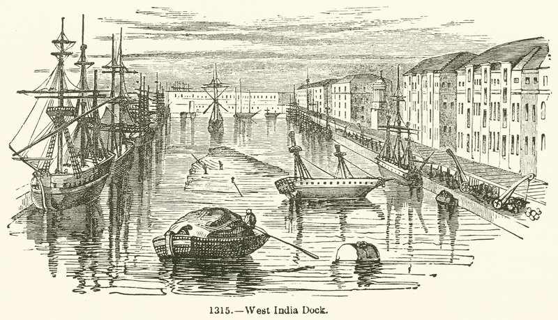 Dok w Indiach Zachodnich autorstwa English School