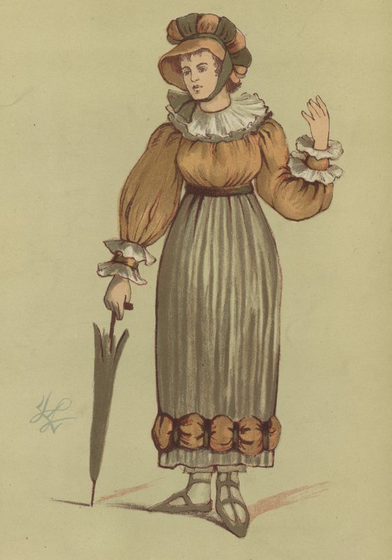 Kostium damski z czasów panowania Jerzego IV, 1820 autorstwa English School