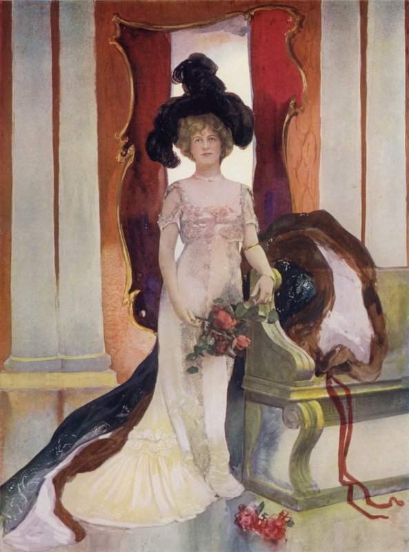 Miss Marie Studholme w Toreadorze (zdjęcie kolorowe) autorstwa English Photographer